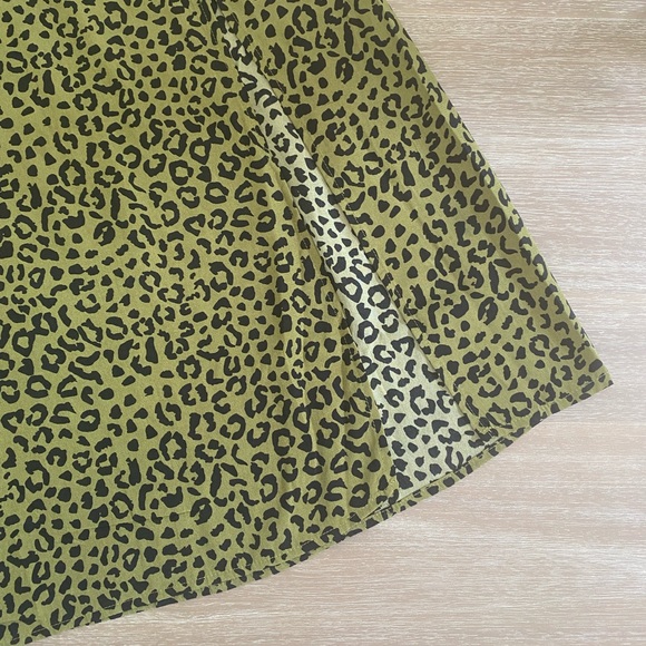 Print Midi Skirt Green - Picture 4 of 4